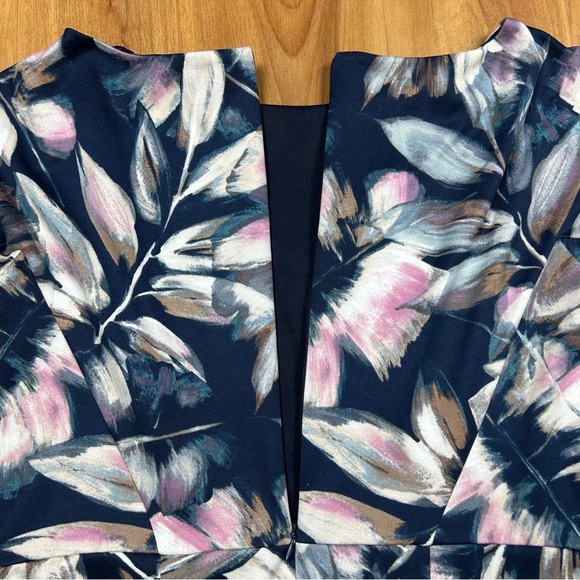 Maggy London Women’s Floral Print Midi Dress in Multicolor Size 14 - Picture 3 of 10